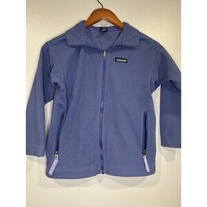 Kids Patagonia Blue Lavender Full-Zip Fleece Jacket SIZE medium